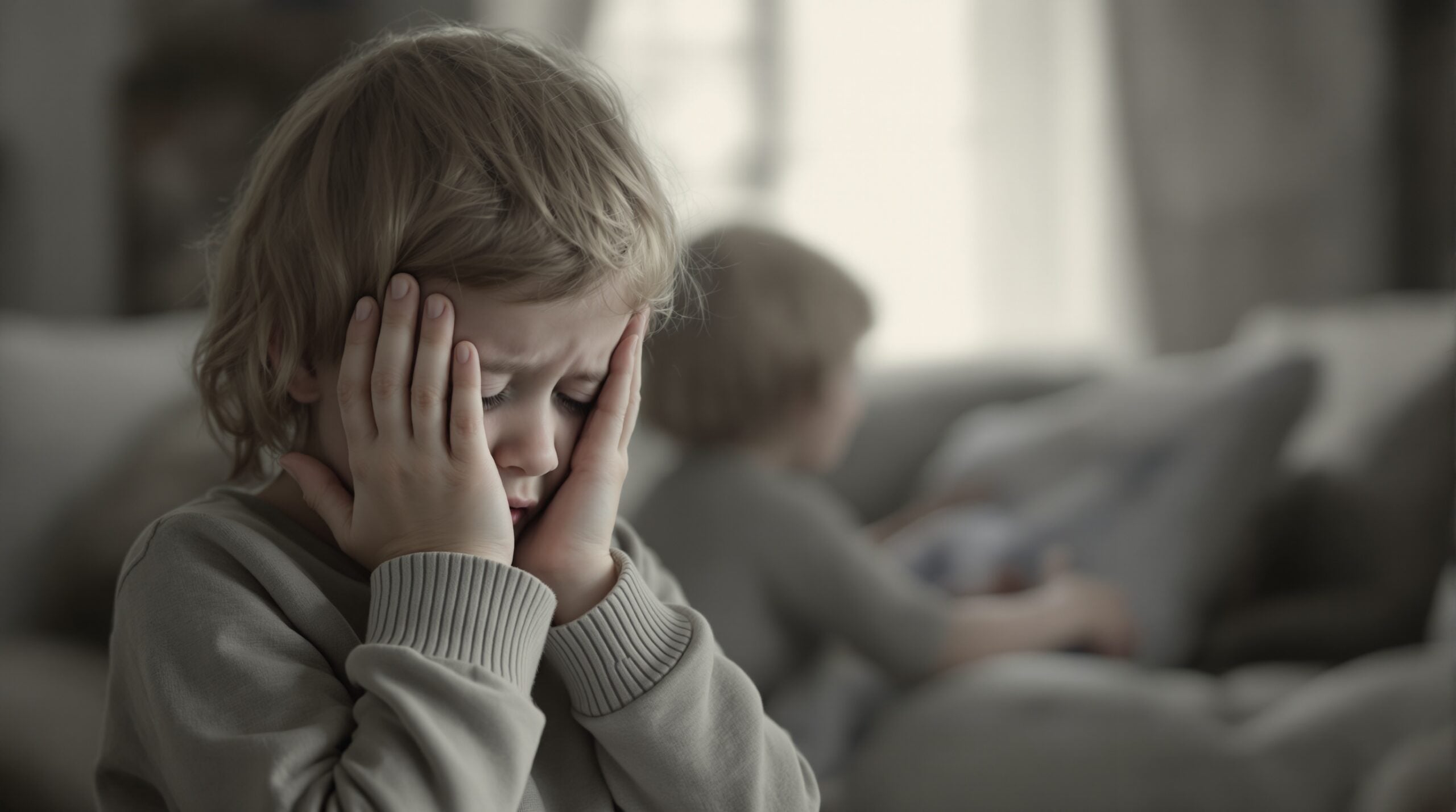 Child covering ears