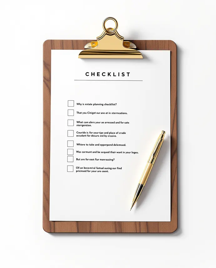 Fresh Start Estate Checklist