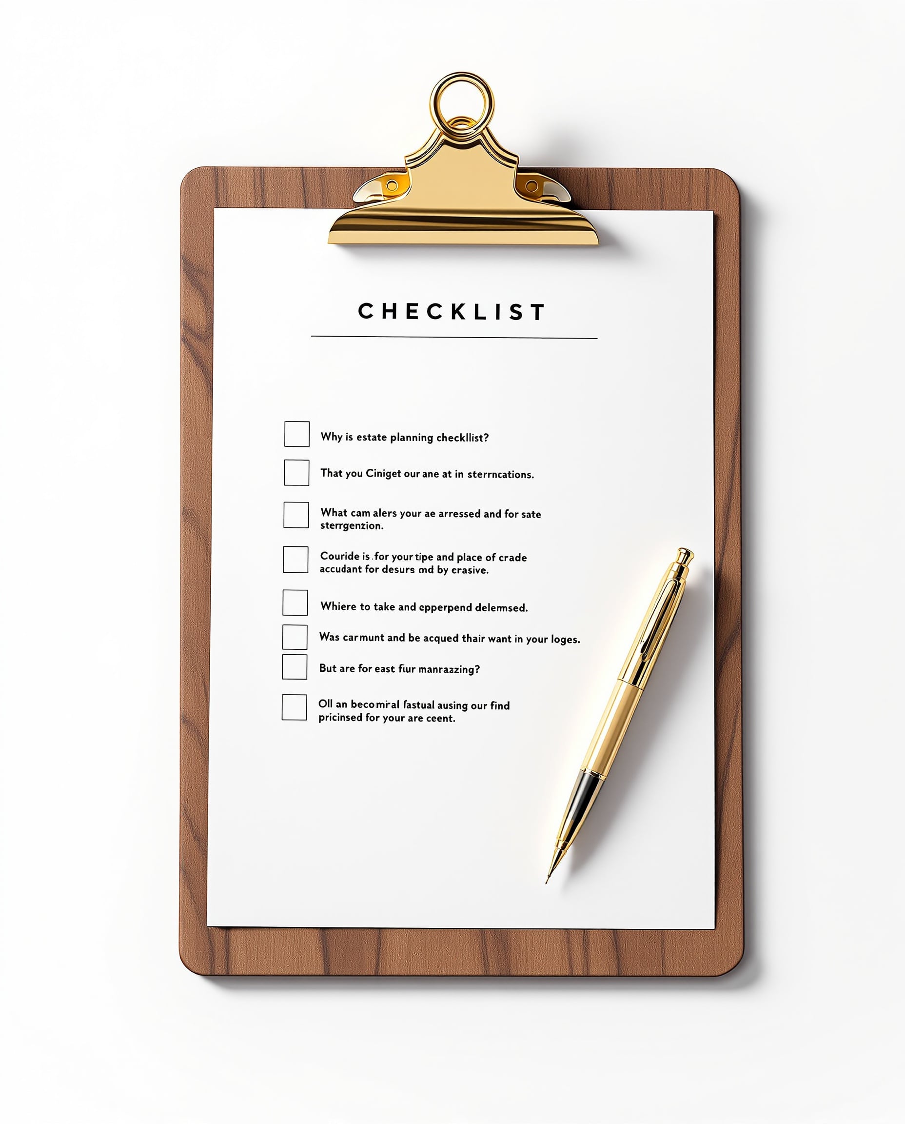 Fresh Start Estate Checklist