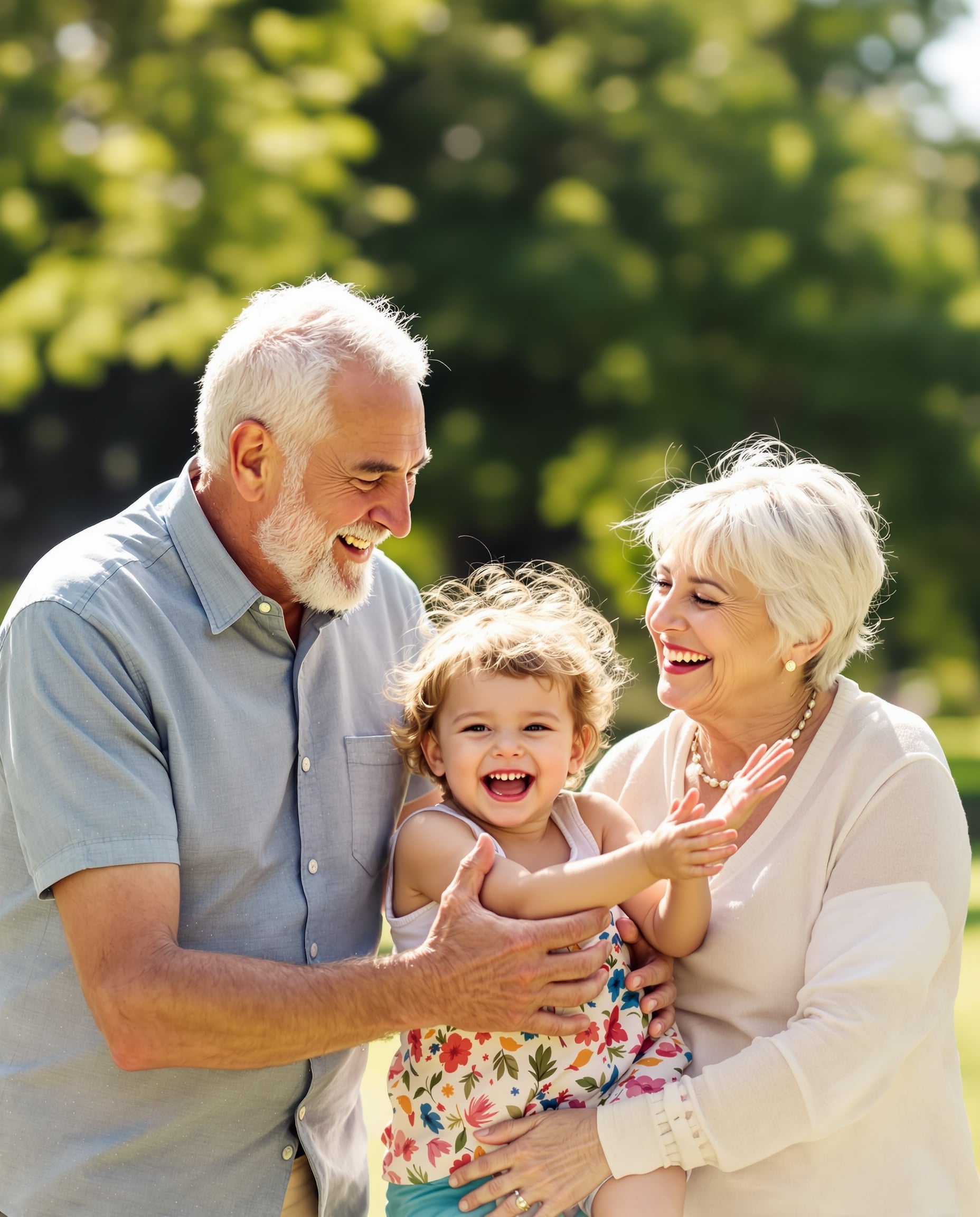 Grandparents with grandchildren
